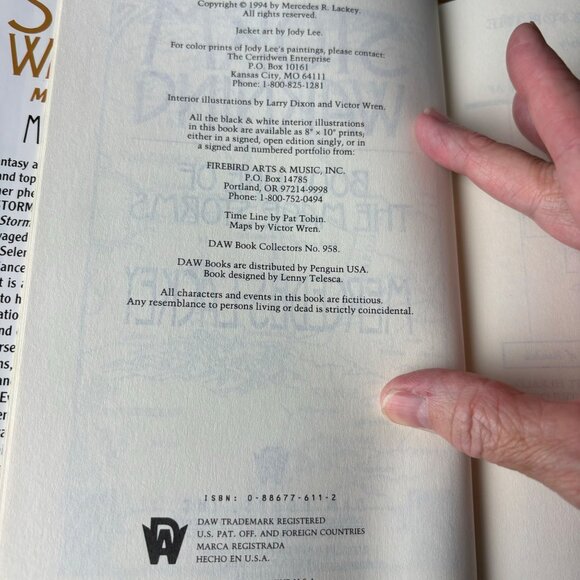 Mercedes Lackey & Larry Dixon 4 Hardcover Books Owlknight Owlflight 1st Edition - Picture 14 of 14